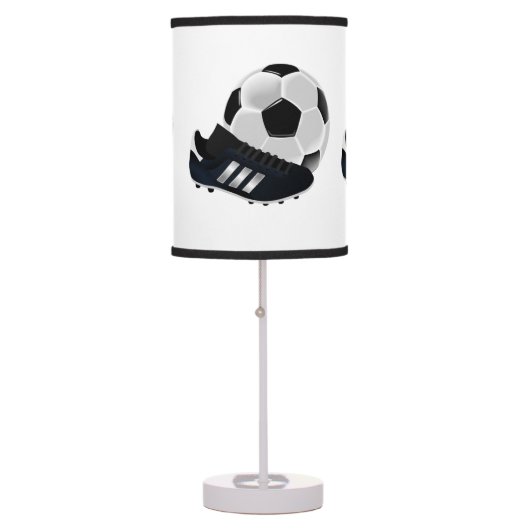 Soccer Ball and Shoe Table Lamp (Front)