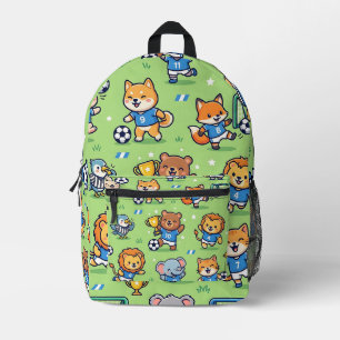 Soccer Ball Animal Backpack – Cute Pattern