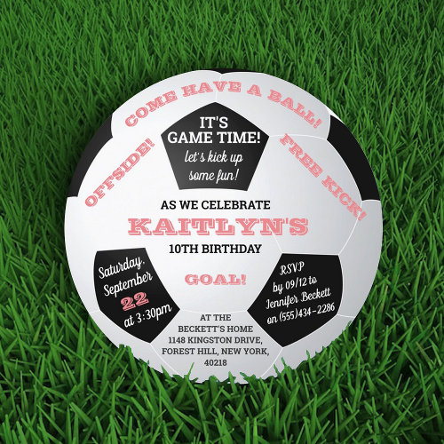 Soccer Ball Any Age Birthday