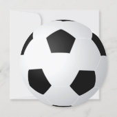 Soccer Ball Any Age Birthday Invitation (Back)