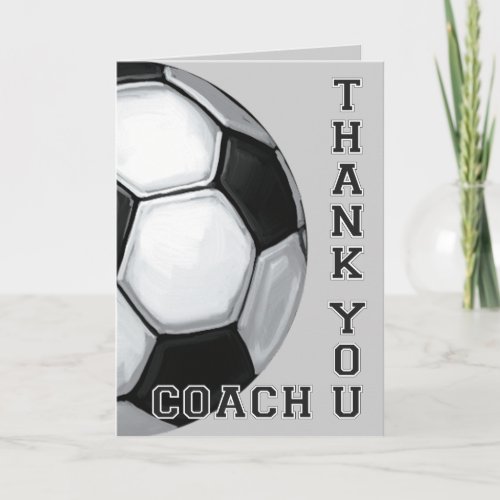 Soccer Ball Art Thank You Coach