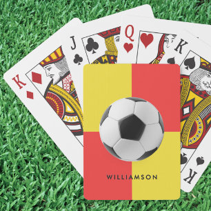 Soccer Ball Assistant Referee Linesman Football Poker Cards