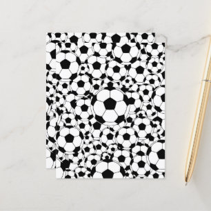 Soccer Ball Background Scrapbook Paper Football
