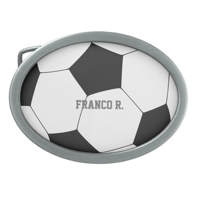 Soccer Ball Belt Buckle (Front)