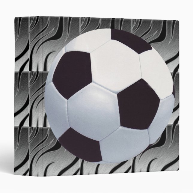 Soccer Ball Binder/Organizer 3 Ring Binder (Front/Spine)