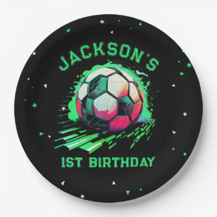 Soccer Ball Birthday Party Paper Plates