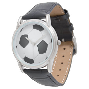 Soccer Ball Black and White Classic Watch