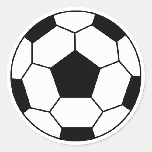 Soccer Ball Black Sticker