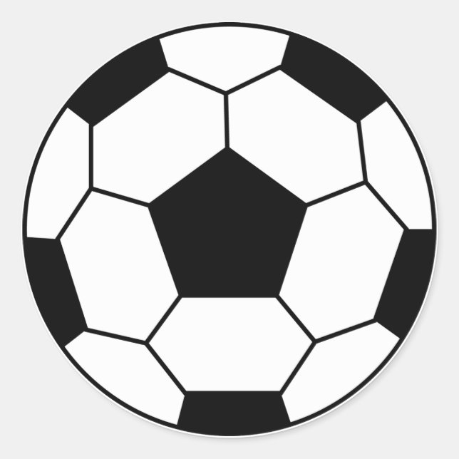 Soccer Ball Black Sticker (Front)