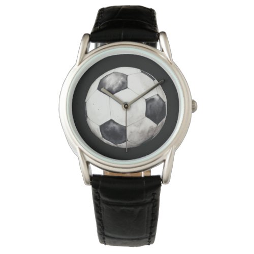 Soccer  Ball Black White Sports    Watch