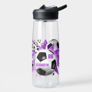 Soccer Personalized Water Bottle Girls, Personalized Soccer Gifts for  Girls, Cute Waterbottles Personalized Gift for Kids, 20 Oz Aluminum 