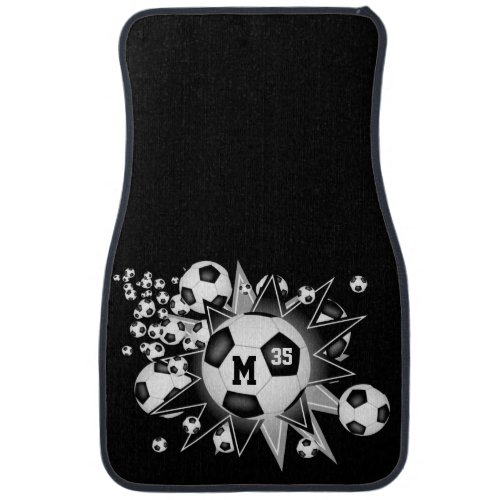 soccer ball blowout personalized sports ANY COLOR Car Floor Mat