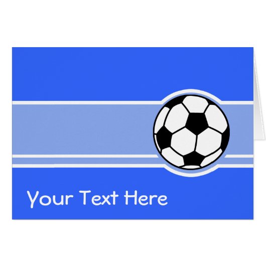 Soccer Ball; Blue (Front Horizontal)