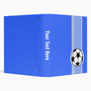 Soccer Ball; Blue Binder