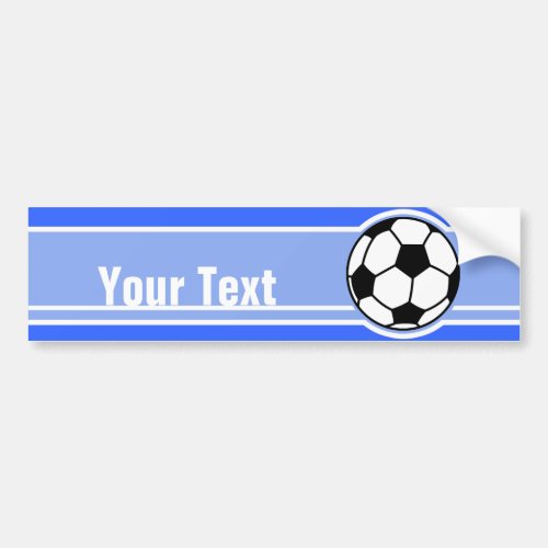 Soccer Ball Blue Bumper Sticker