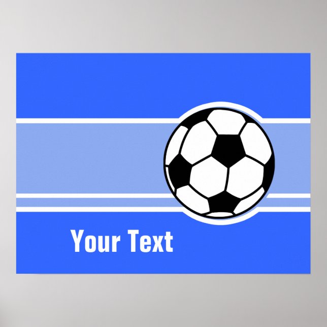 Soccer Ball; Blue Poster (Front)