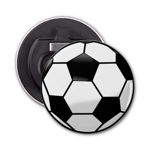 Soccer Ball Bottle Opener Fridge Magnet