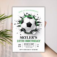 Soccer Ball Breakthrough 10th Birthday Party