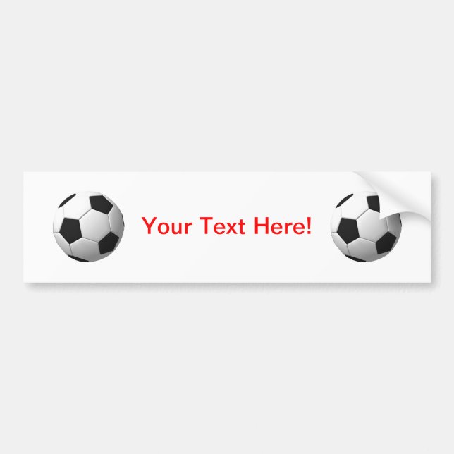 Soccer Ball: Bumper Sticker (Front)