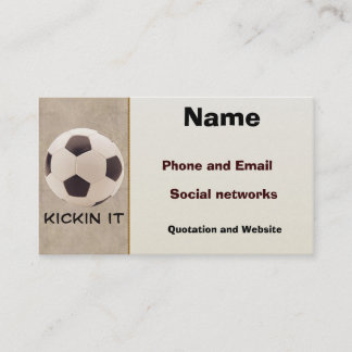 Soccer Ball Business Card