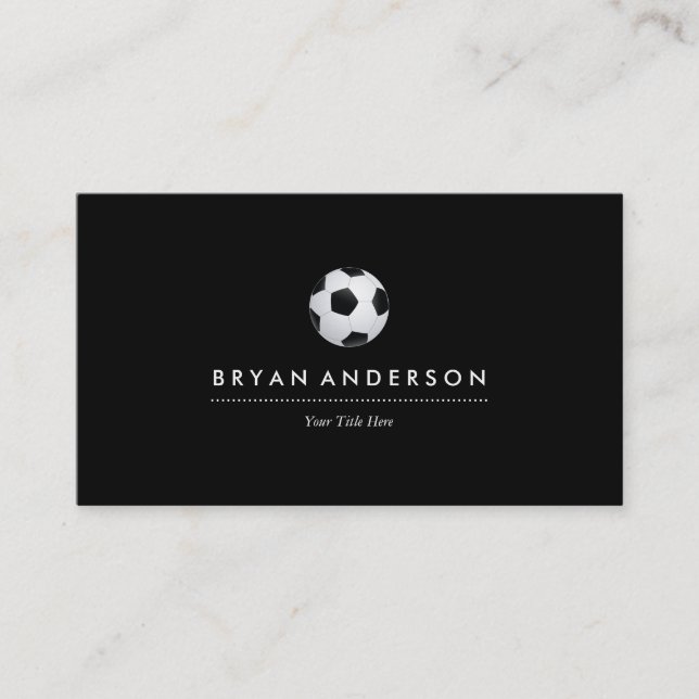 Soccer Ball Business Card (Front)