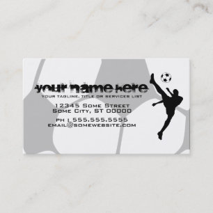 soccer ball business card