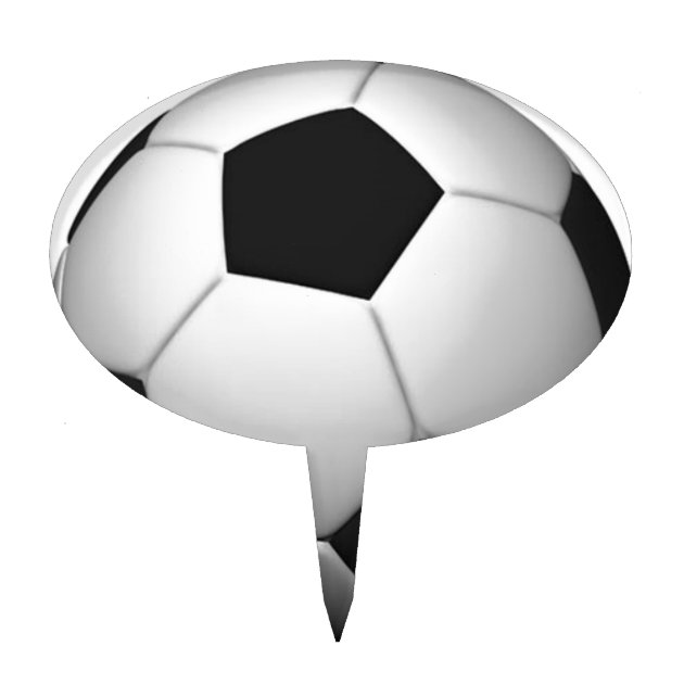 Soccer Ball Cake Topper - Itty Bitty Cake Toppers
