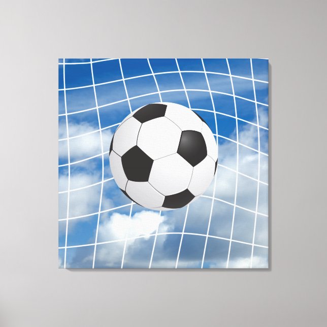Soccer ball canvas print (Front)