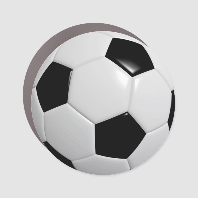 Soccer Ball Car Magnet (Front)