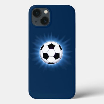 Soccer Ball Iphone 13 Case by FantasyCases at Zazzle