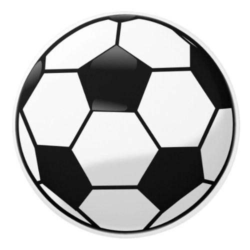 Soccer Ball Ceramic Knob