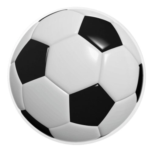 Soccer Ball Ceramic Knob