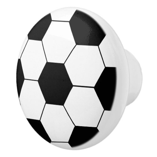 Soccer Ball Ceramic Knob