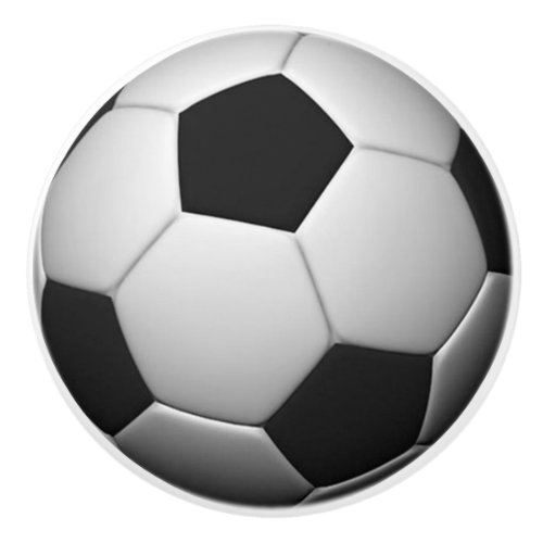 Soccer Ball ceramic knob