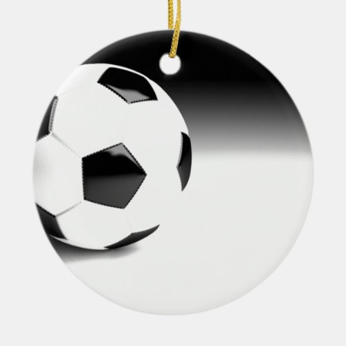 Soccer Ball Ceramic Ornament