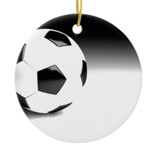 Soccer Ball Ceramic Ornament