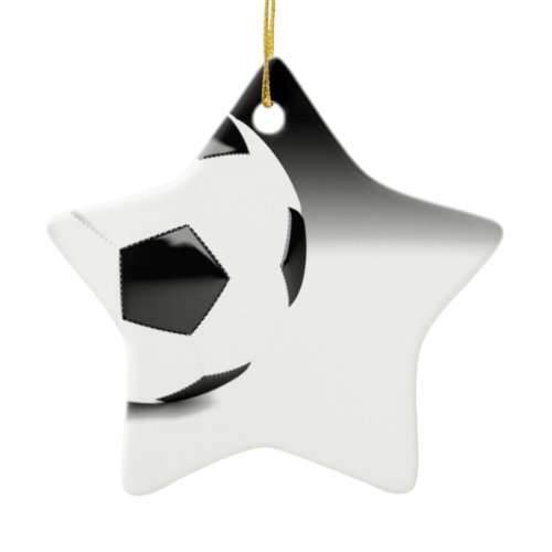 Soccer Ball Ceramic Ornament
