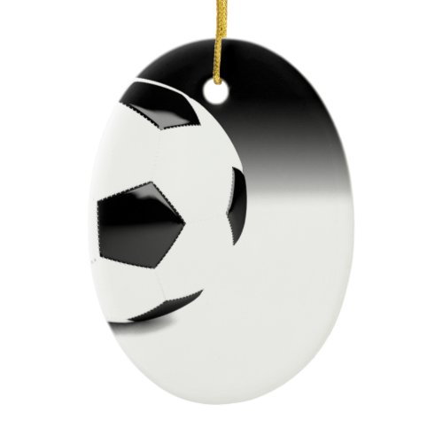 Soccer Ball Ceramic Ornament