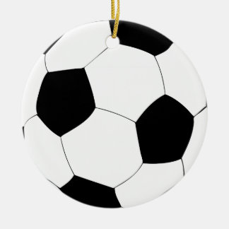 Soccer Ball Ceramic Ornament