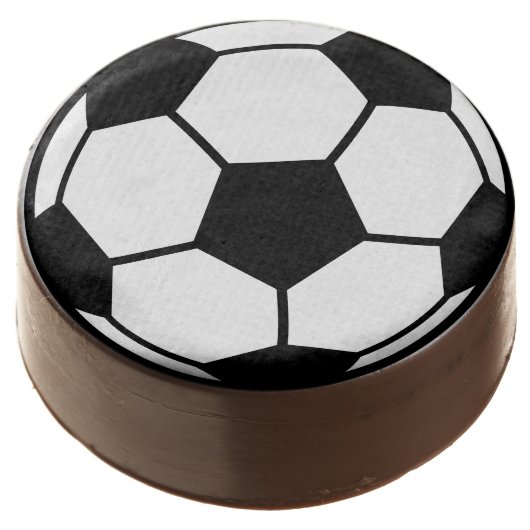 Soccer Ball Chocolate Dipped Oreo (Angled)