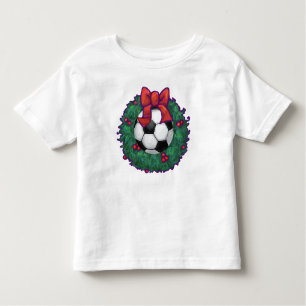 Soccer Ball Christmas Wreath Toddler T-shirt