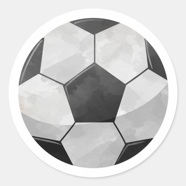 Soccer Ball Classic Round Sticker (Front)