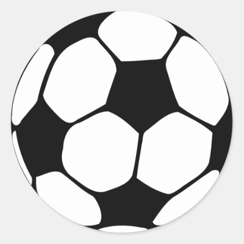 Soccer Ball Classic Round Sticker