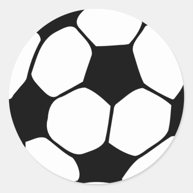 Soccer Ball Classic Round Sticker (Front)