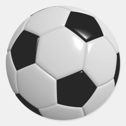 Soccer Ball Classic Round Sticker