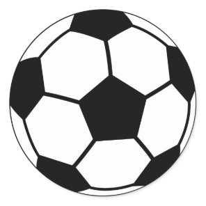Soccer Ball Classic Round Sticker