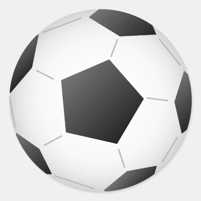 Soccer Ball Classic Round Sticker (Front)