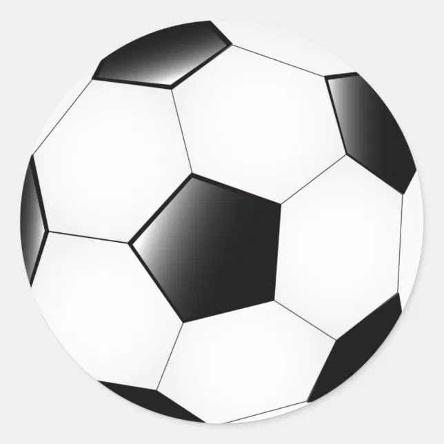 Soccer Ball Classic Round Sticker | Zazzle