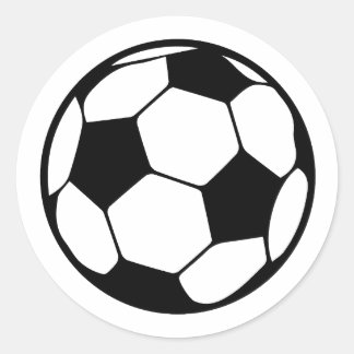 Soccer Ball Classic Round Sticker