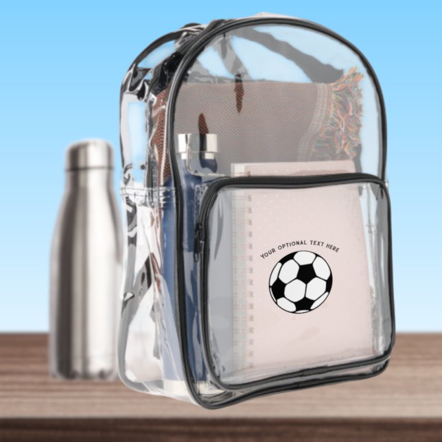 Soccer Ball Clear Backpack (Creator Uploaded)